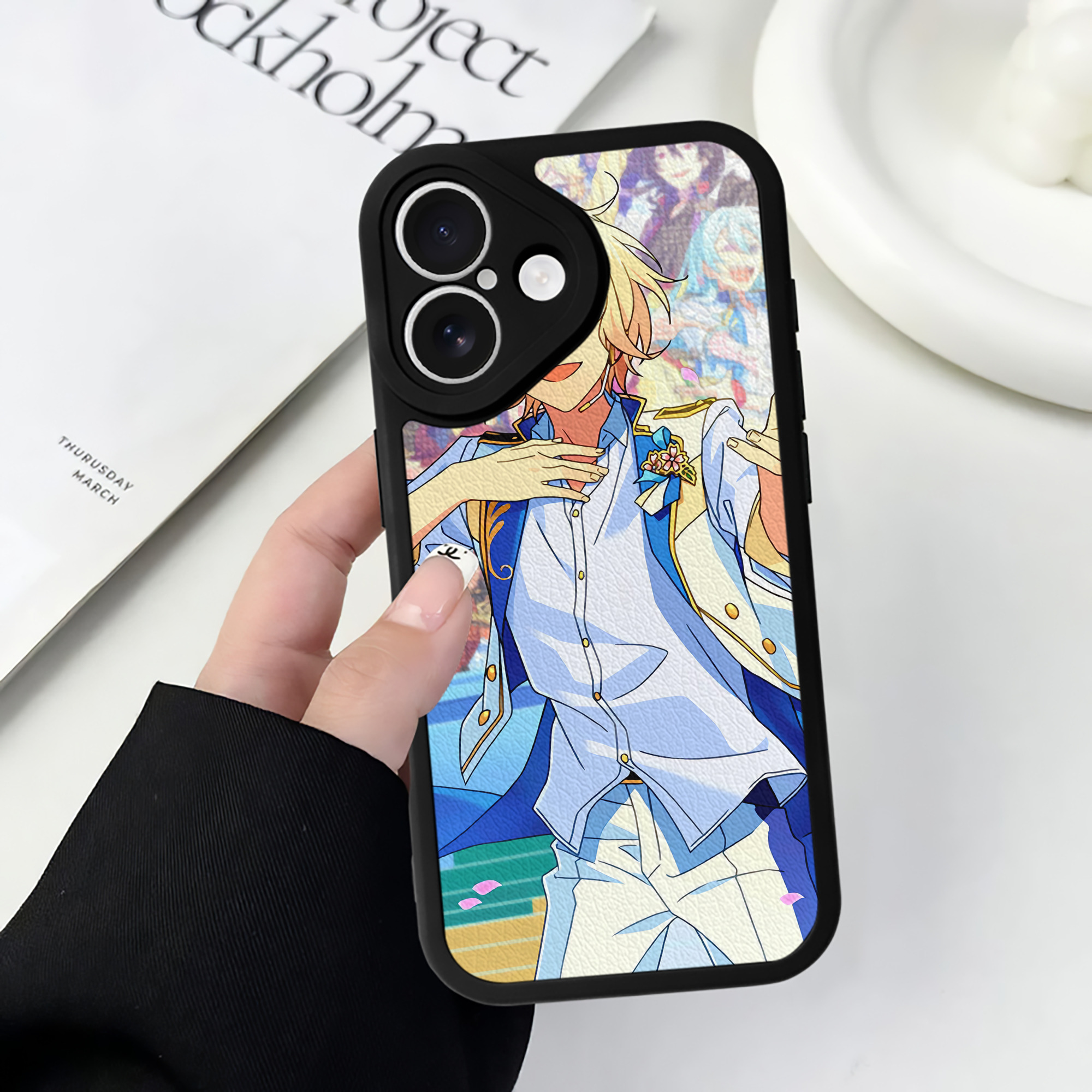 （画像用） あんさんぶるスターズ! Ensemble Stars 【iPhone 16シリーズ対応】シリコンスマホケース（レザー調） 材質：シリコン